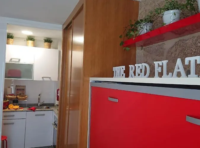 Apartamento The Red Flat - Estudio Boutique - Centro Ciudad Vigo